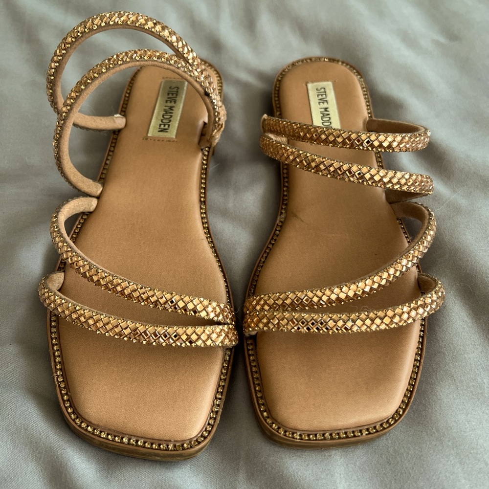 Steve Madden rhinestone sandals